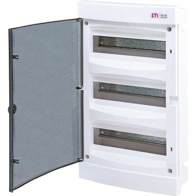 Rozdzielnia plastikowa PT 36M 3x 12M N+PE IP40 IK07 460x273x68 drzwi dymne biały