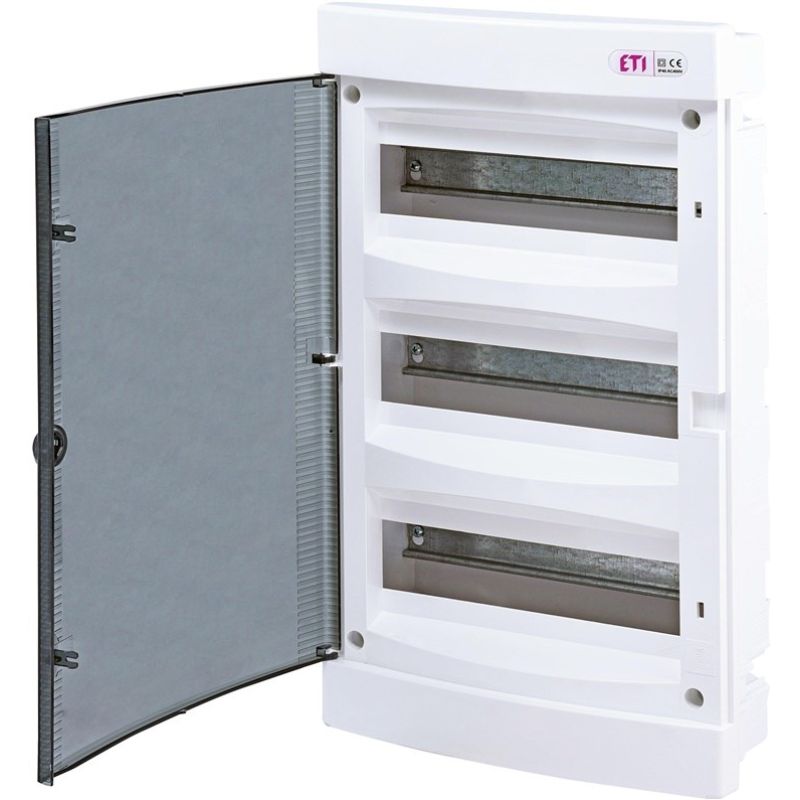 Rozdzielnia plastikowa PT 36M 3x 12M N+PE IP40 IK07 460x273x68 drzwi dymne biały