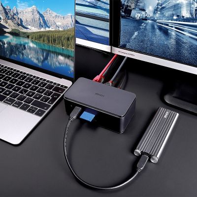5. Lindy 43372 stacja dokująca Dokujący USB4 Antracyt