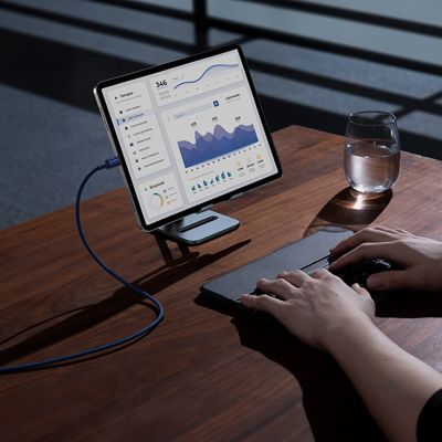 10. Kabel Baseus Tungsten Gold USB-C / USB-C 100W 2m - granatowy