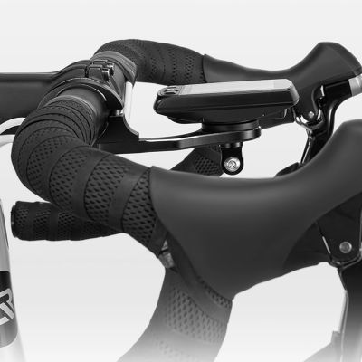 7. Uchwyt rowerowy 2w1 Rockbros FK-301 na kierownicę do licznika/nawigacji i kamerki/oświetlenia - czarny