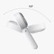 6. Mini wentylator Jisulife Handheld Fan Life7 3600mAh przenośny wiatraczek USB - szary