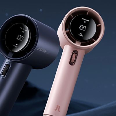 7. Mini dmuchawa Jisulife Handheld Fan Pro1 3600mAh FA53 (ABS) przenośny wiatraczek wentylator USB - różowy