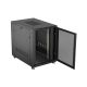 7. Szafa instalacyjna rack stojąca 19" 22U 800x1200 czarna drzwi perforowane Lanberg (flat pack)