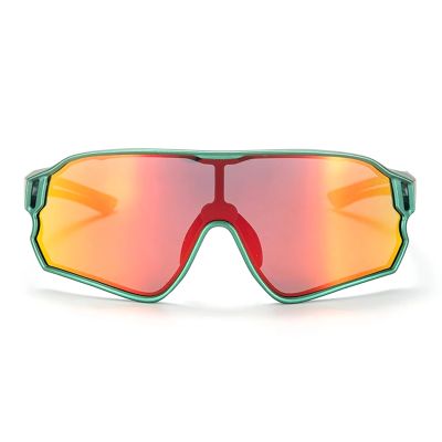 2. Okulary rowerowe Rockbros 14110009002 polaryzacyjne dla dzieci 8-14 lat - zielone