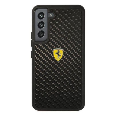 3. Etui Ferrari On Track Real Carbon na Samsung Galaxy S22 - czarne
