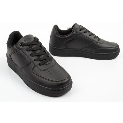 7. Levi's buty dziecięce sportowe Evelyn czarne młodzieżowe sneakersy
