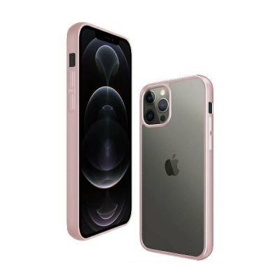 3. Etui PanzerGlass ClearCase na iPhone 12 Pro Max - przezroczysto-różowe