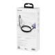 6. Kabel Baseus CATWJ-01 USB-C - USB-C PD QC 100W 5A 1m - czarny
