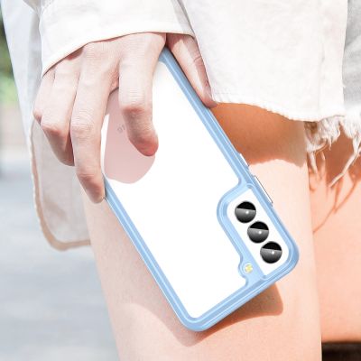 11. Outer Space Case etui Samsung Galaxy S23+ pokrowiec z elastyczną ramką niebieskie