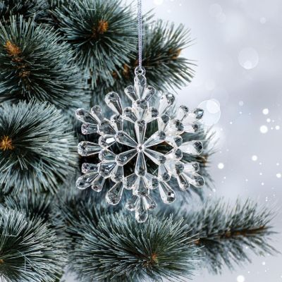 5. DEKORACJA WISZĄCA PŁATEK ŚNIEGU 12x12 CM WZÓR 3