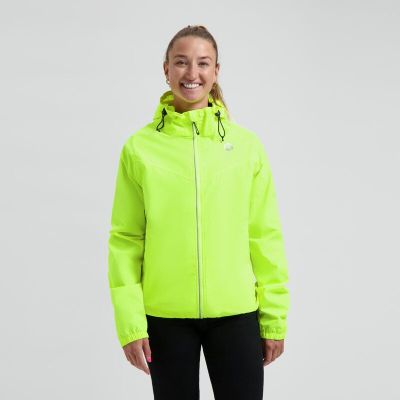 4. Rogelli kurtka na deszcz unisex CORE fluor M