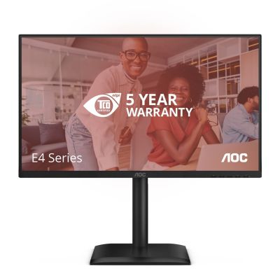 3. AOC 24E4U monitor komputerowy 60,5 cm (23.8") 1920 x 1080 px Full HD LED Czarny