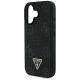 6. Etui Guess Grained Hot Stamp Peony Triangle Logo MagSafe na iPhone 16 - czarne