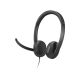 2. Przewodowy zestaw słuchawkowy VoIP Lenovo 5000 z mikrofonem, USB A/C, Czarny