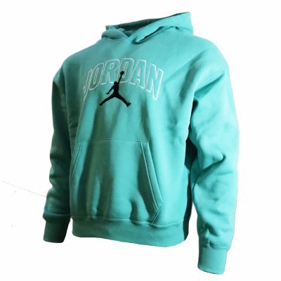 2. Bluza męska z kapturem Air Jordan Brooklyn Fleece Turkusowa - IB7241-392
