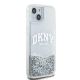 4. Etui DKNY Liquid Glitter Big Logo na iPhone 15 / 14 / 13 - białe