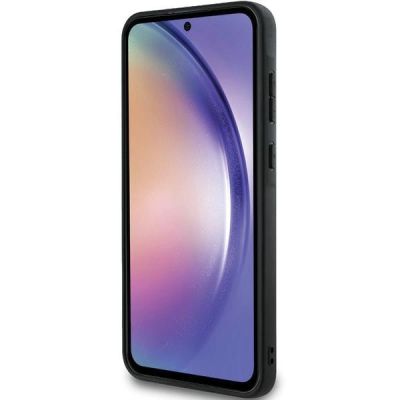 5. Etui Hello Kitty Metal Logo Kitty Head na Samsung Galaxy A55 - czarne