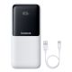 7. Powerbank Baseus Lipow 20000mAh 22,5W z dwoma wbudowanymi kablami z dodatkowym kablem Baseus Simple USB-A - USB-C 3A 20cm - biały