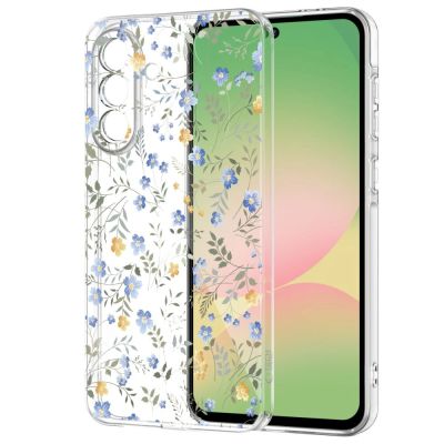 2. Etui Tech-Protect FlexAir na Samsung Galaxy A27 - przezroczysto-kwiatowy