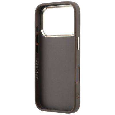 7. Etui Guess 4G & Big Resin Logo na iPhone 17 Pro / 18 Pro - brązowe