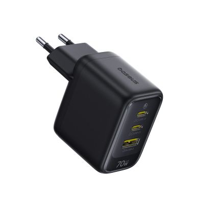 2. Ładowarka sieciowa Baseus EnerFill FE22 70W 2 x USB-C + USB-A - czarna