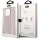 8. Etui Karl Lagerfeld Saffiano Rhinestones & Charm na iPhone 15 Pro - różowe
