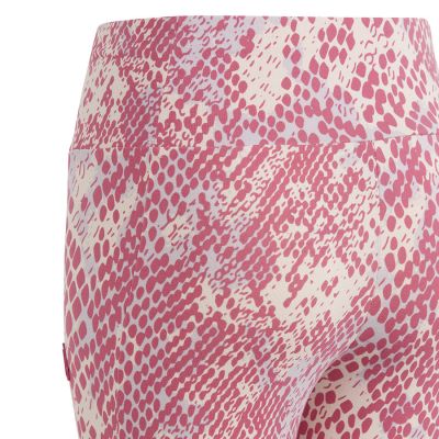4. Spodnie adidas Essentials Future Icons Allover Print Tights Jr IC0095