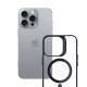 6. Etui 3mk Satin Armor MagCase z MagSafe iPhone 16 Pro Max - przezroczyste z czarną ramką