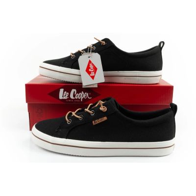 10. Lee Cooper buty sportowe damskie trampki modne czarne wygodne