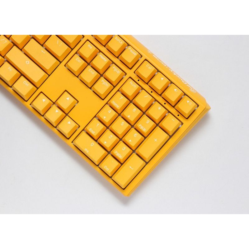 9. Ducky One 3 Yellow klawiatura Gaming USB Niemiecki Żółty