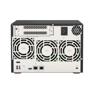 6. Qnap TVS-675-8G, Tower, 6 x 2.5"/3.5" SATA, Zhaoxin Kaixian KX-U6580 8C/8T, 8GB (1x 8GB) DDR4 SODIMM , 2 x 2.5GbE, Single PSU, 250W