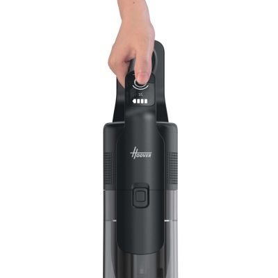 33. Hoover HF610HX 011 Pionowy odkurzacz Bateria Suchy EPA Bez worka 0,7 l 650 W Purpurowy 4 Ah