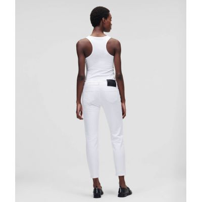 7. Jeansy Karl Lagerfeld White Gf Denim Pants W 221W1101