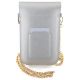 2. Torebka Hello Kitty Leather Metal Logo Chain - srebrna