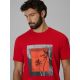 3. T-shirt regular z nadrukiem męski 4F 4FWSS26TTSHM3034-62S
