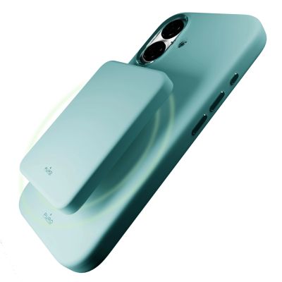 7. Etui silikonowe Puro Icon Mag Pro MagSafe do iPhone 16 - zielone