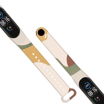 3. Strap Moro opaska do Xiaomi Mi Band 3 / 4 silikonowy pasek bransoletka do zegarka wzór 7