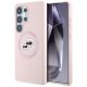 Etui Karl Lagerfeld Silicone Double Heads And Circle MagSafe Samsung Galaxy S25 Ultra różowy