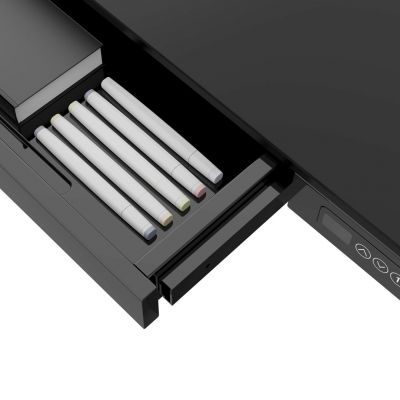 38. Bieżnia Urevo Spacewalk 3S + Biurko regulowane elektrycznie TUCKANO czarne