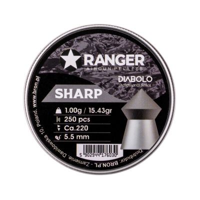 5. Śrut 5,5 mm RANGER Diabolo Sharp szpic 250 szt. 1,00 g