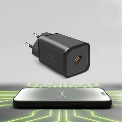 6. Ładowarka sieciowa SBS TETRGAN1C65W 65W GaN z Power Delivery - czarna