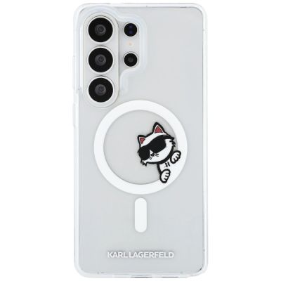 3. Etui Karl Lagerfeld IML Peekaboo Choupette MagSafe ba Samsung Galaxy S26 Ultra - przezroczyste