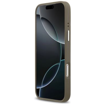 5. Etui Guess Grained Big 4G Classic Logo na iPhone 17 Pro Max - brązowe