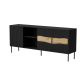 2. Komoda INSERTO 3D1W 190x40x80 czarny + LED