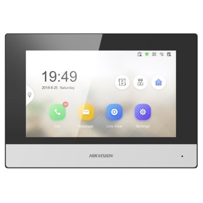 3. Monitor wideodomofonu HIKVISION DS-KH6320-WTE1 17,8cm (7") Czarny, Srebrny