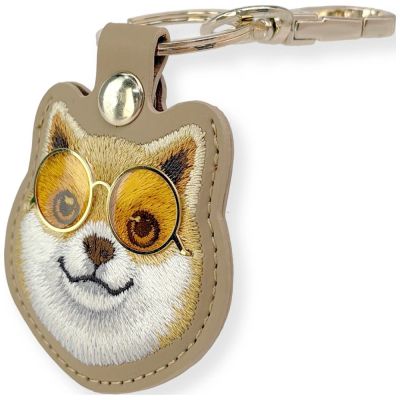 3. Etui Nimmy Glasses Cool Dog na lokalizator - brązowe