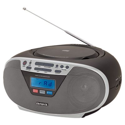 8. AIWA boombox BBTU-400SL CD/FM RDS/USB/BT srebrny