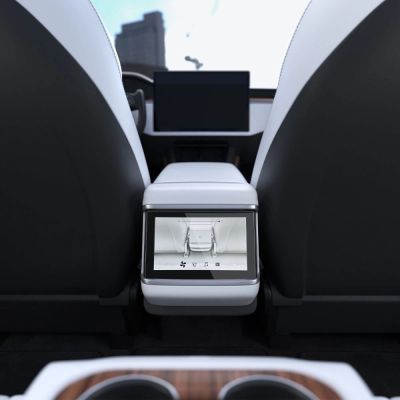 7. Szkło hartowane Spigen Glas.tR Slim na Tesla Model X 2022 / Model S 2021 - czarne