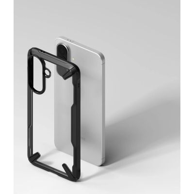 5. Etui Ringke Fusion X na Samsung Galaxy A57 5G - przezroczysto-czare